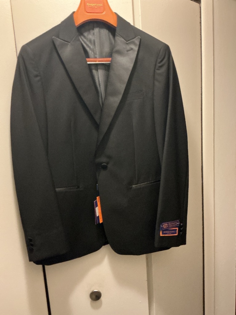 Giorgio Fiorelli 42R black tuxedo jacket